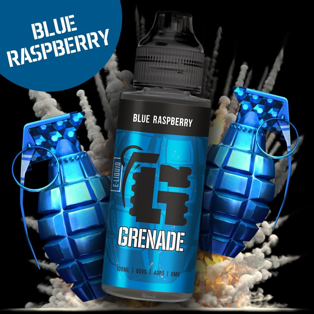 Grenade Blue Raspberry E-Liquid-100ml bargainvapes.co.uk Grenade Blue Raspberry E-Liquid-100ml bargainvapes.co.uk