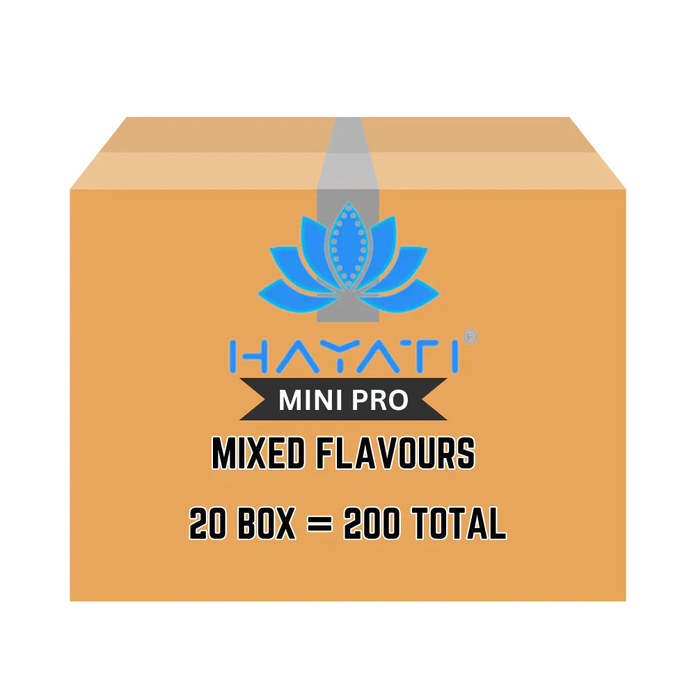 Hayati Mini Pro 600 Disposable Vape – Full Carton Mixed Flavour | UK