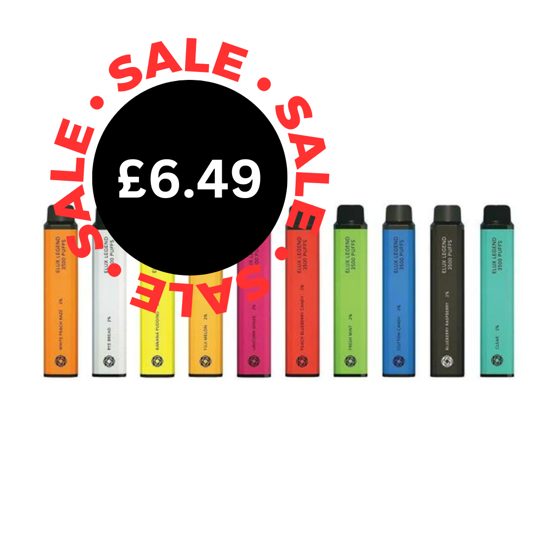 ELUX Legend 3500 (ENE) Disposable Vape Pen Device -  £6.49