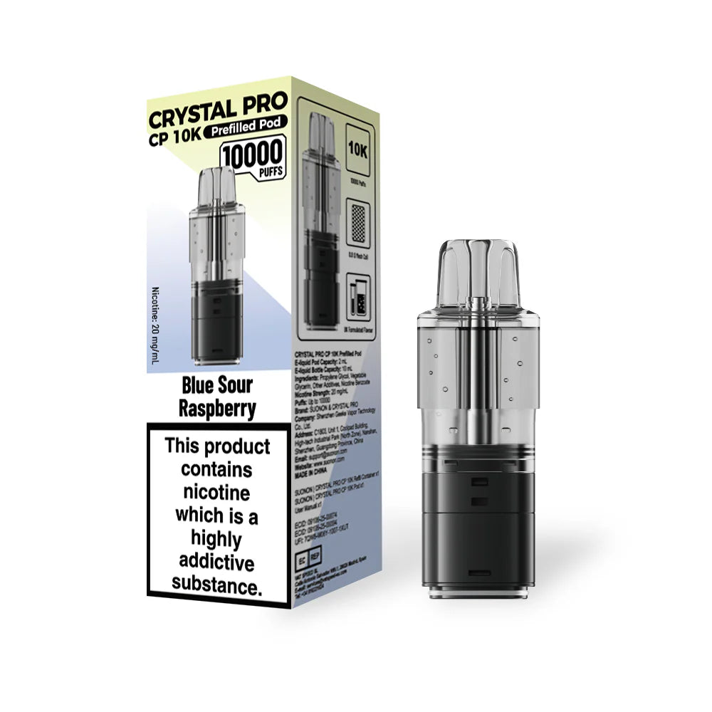 Crystal Pro CP 10k Replacement Pods - (BOX OF 5)