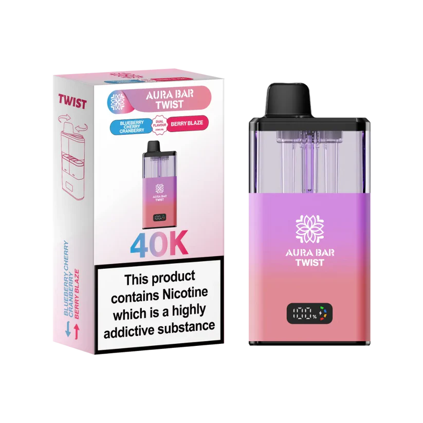 Crystal Prime Aura Bar Twist 40K Puff Prefilled Pod Kit