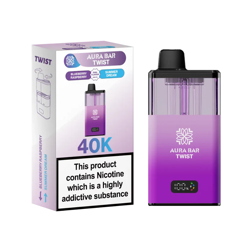 Crystal Prime Aura Bar Twist 40K Puff Prefilled Pod Kit