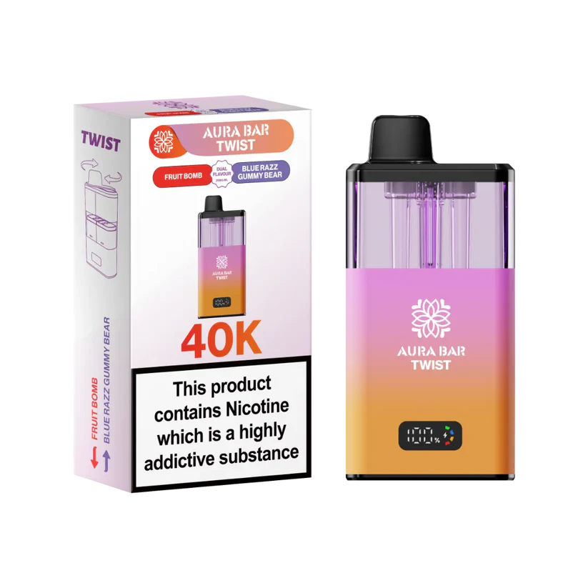 Crystal Prime Aura Bar Twist 40K Puff Prefilled Pod Kit