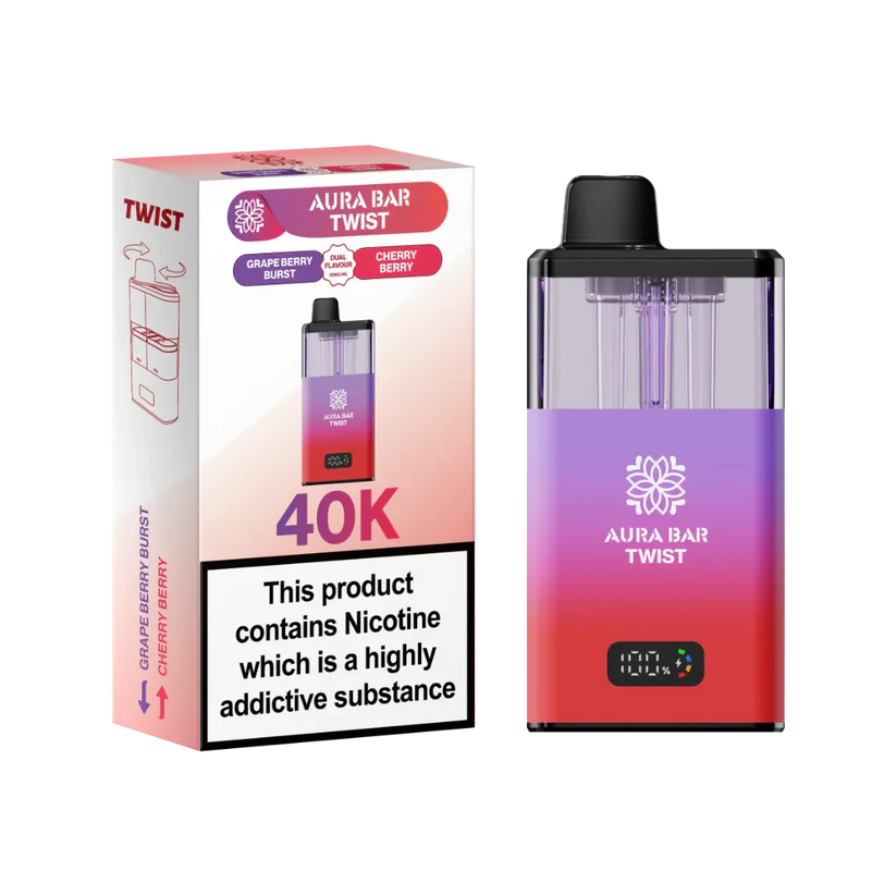 Crystal Prime Aura Bar Twist 40K Puff Prefilled Pod Kit