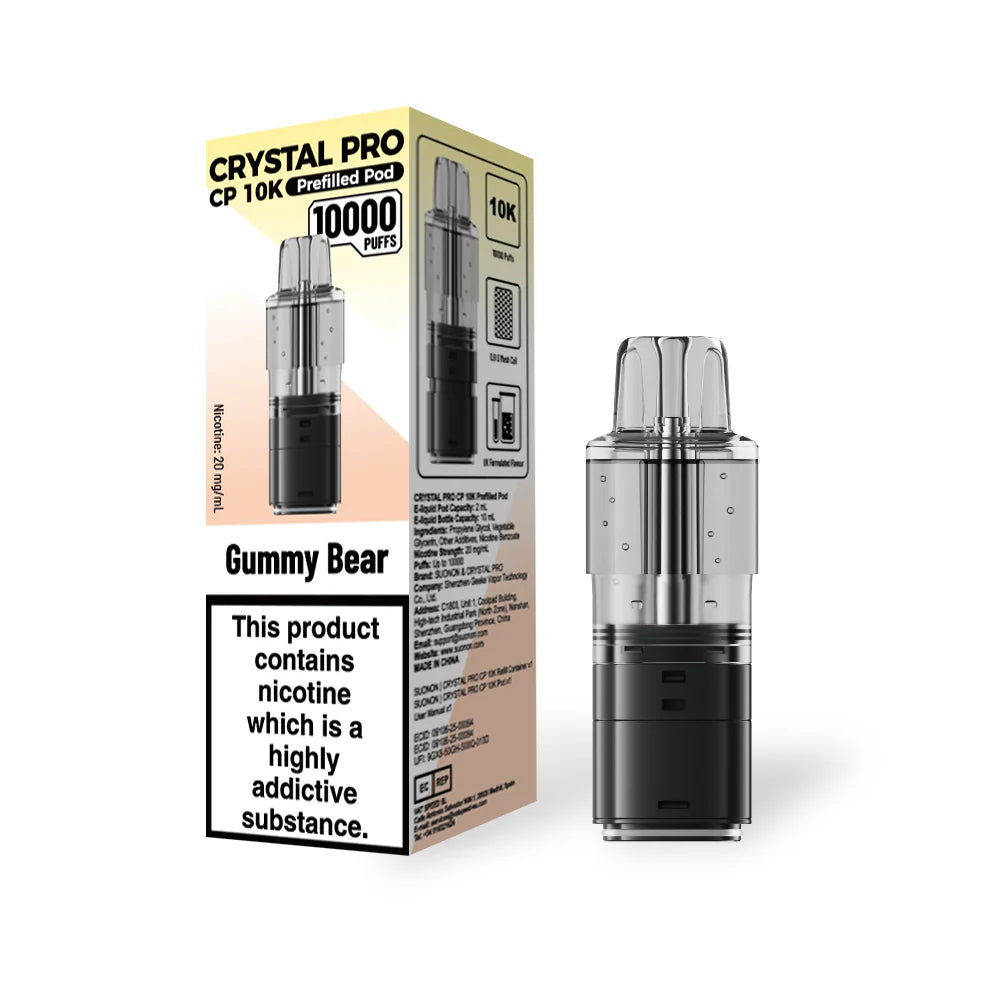 Crystal Pro CP 10k Replacement Pods - (BOX OF 5)