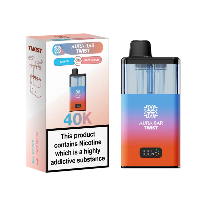 Crystal Prime Aura Bar Twist 40K Puff Prefilled Pod Kit
