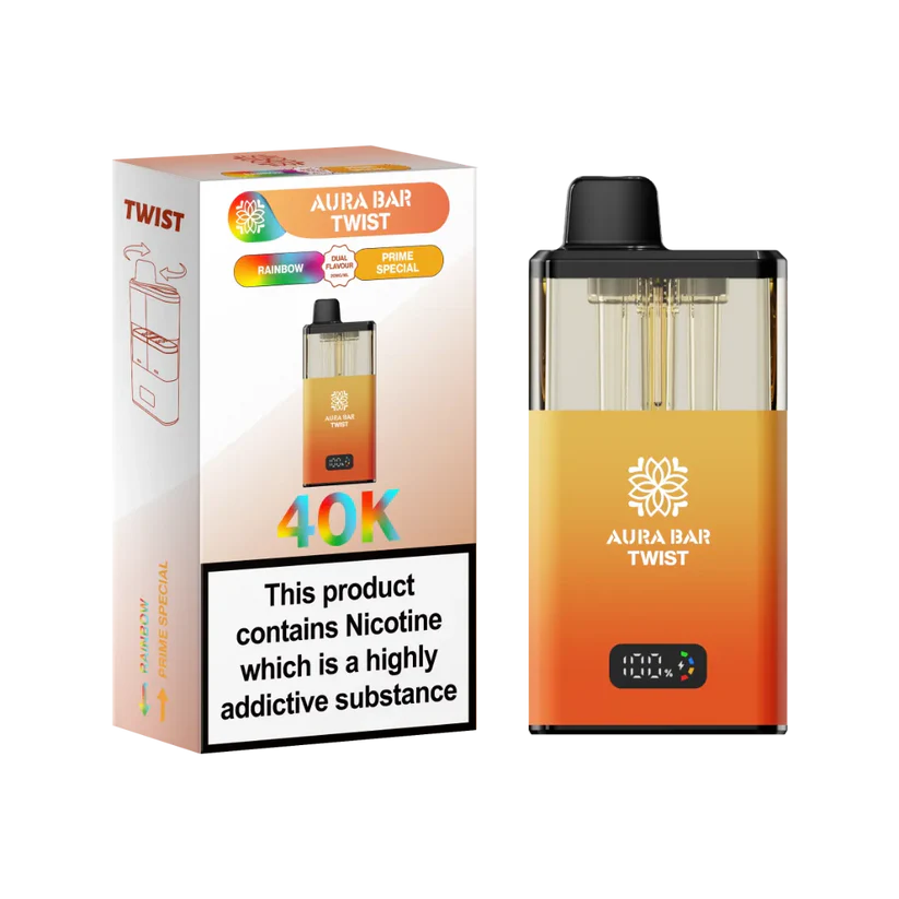 Crystal Prime Aura Bar Twist 40K Puff Prefilled Pod Kit