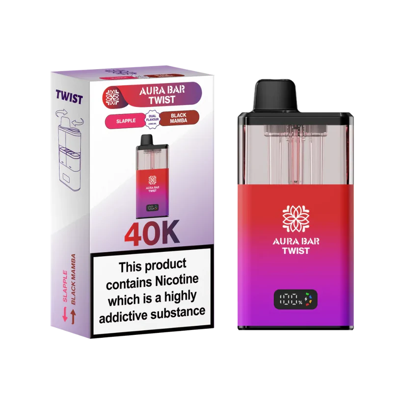 Crystal Prime Aura Bar Twist 40K Puff Prefilled Pod Kit