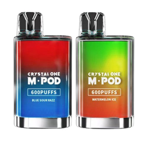 Crystal M Pod 600 Disposable Vape Puff Pod Device Box of 10 - Vaperdeals