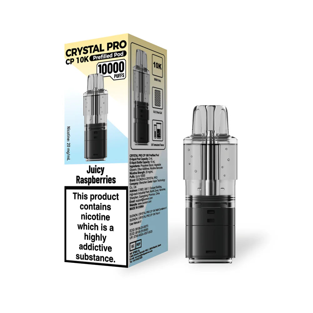 Crystal Pro CP 10k Replacement Pods - (BOX OF 5)