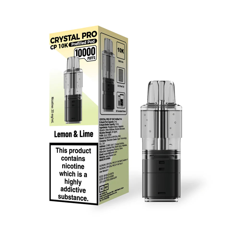 Crystal Pro CP 10k Replacement Pods - (BOX OF 5)