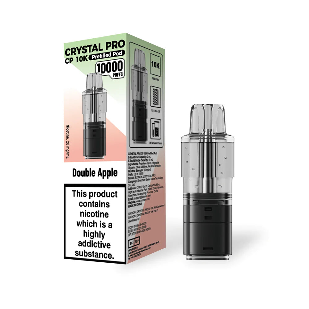 Crystal Pro CP 10k Replacement Pods - (BOX OF 5)