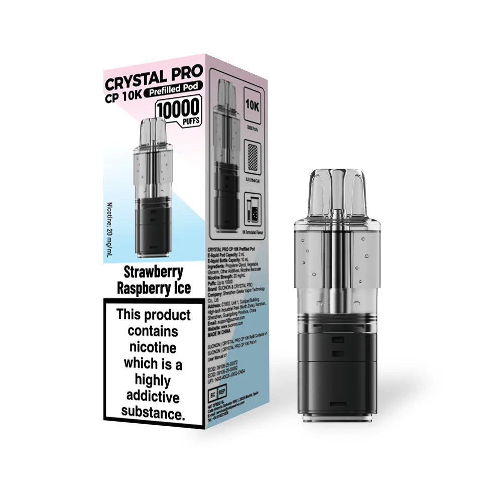 Crystal Pro CP 10k Replacement Pods - (BOX OF 5)