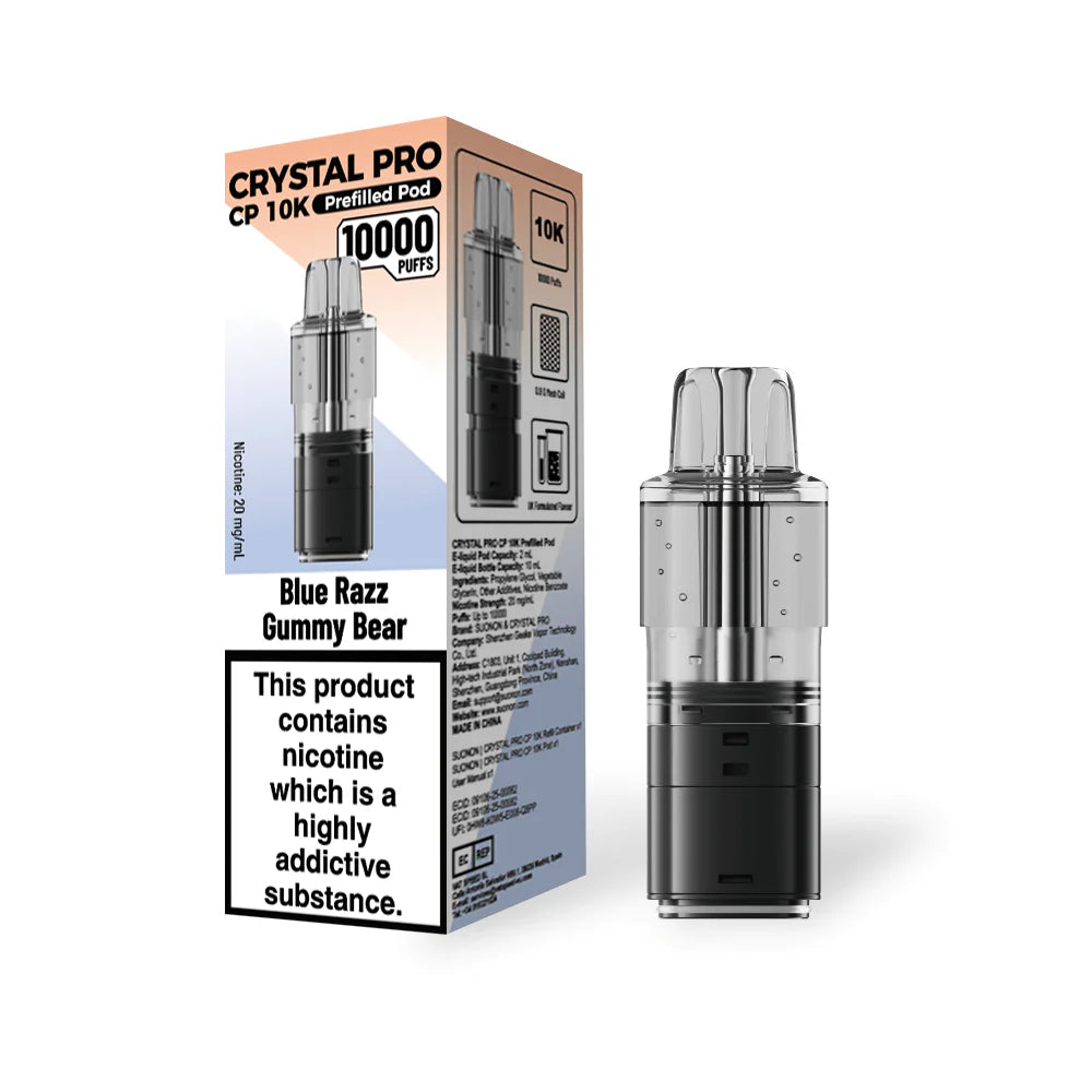 Crystal Pro CP 10k Replacement Pods - (BOX OF 5)