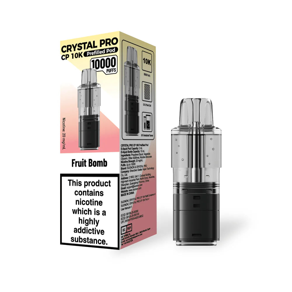 Crystal Pro CP 10k Replacement Pods - (BOX OF 5)