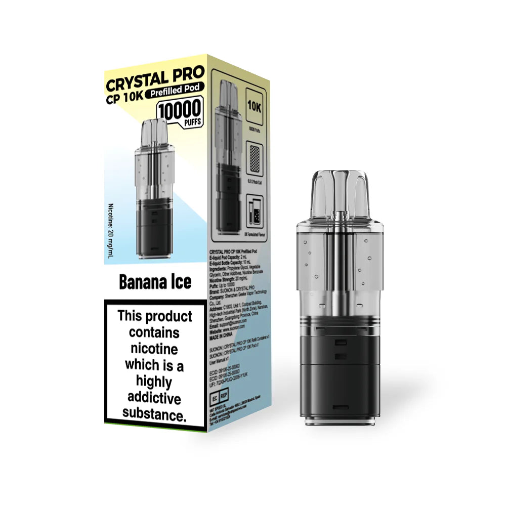 Crystal Pro CP 10k Replacement Pods - (BOX OF 5)