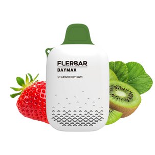 Flerbar-Baymax-Strawberry-Nicotine Free-3500 Puffs (Box Of 5) - Vaperdeals