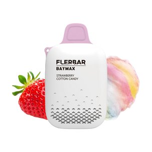 Flerbar-Baymax-Strawberry-Nicotine Free-3500 Puffs (Box Of 5) - Vaperdeals