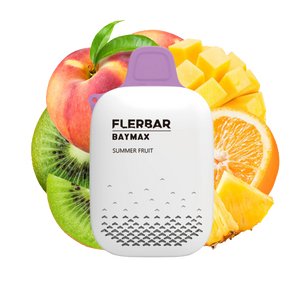 Flerbar-Baymax-Strawberry-Nicotine Free-3500 Puffs (Box Of 5) - Vaperdeals