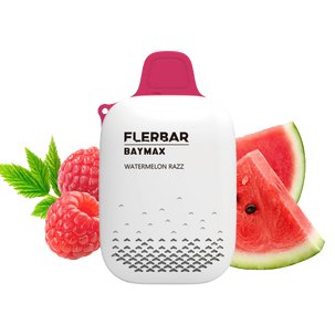 Flerbar-Baymax-Strawberry-Nicotine Free-3500 Puffs (Box Of 5) - Vaperdeals