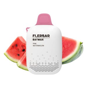 Flerbar-Baymax-Strawberry-Nicotine Free-3500 Puffs (Box Of 5) - Vaperdeals