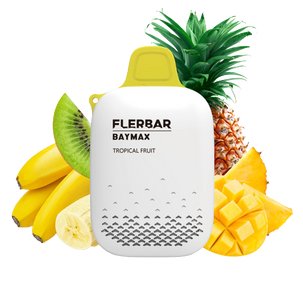 Flerbar-Baymax-Strawberry-Nicotine Free-3500 Puffs (Box Of 5) - Vaperdeals