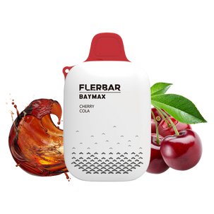 Flerbar-Baymax-Strawberry-Nicotine Free-3500 Puffs (Box Of 5) - Vaperdeals