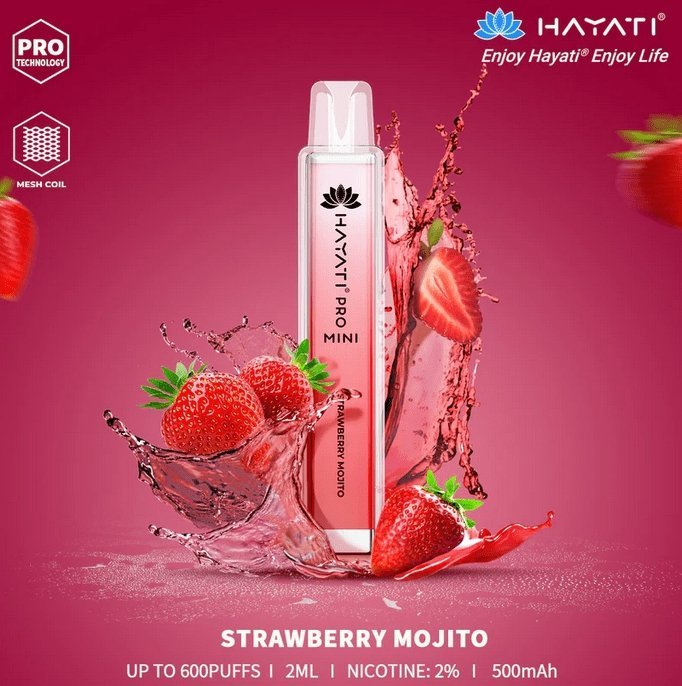 Hayati Mini Pro 600 Disposable Vape Puff Bar 600 Pod Box Of 10 - Vaperdeals