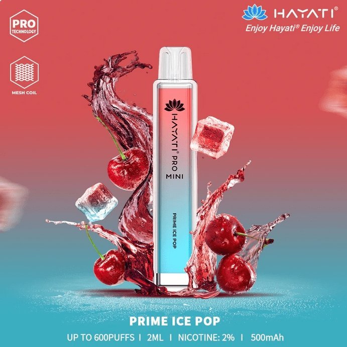 Hayati Mini Pro 600 Disposable Vape Puff Bar 600 Pod Box Of 10 - Vaperdeals