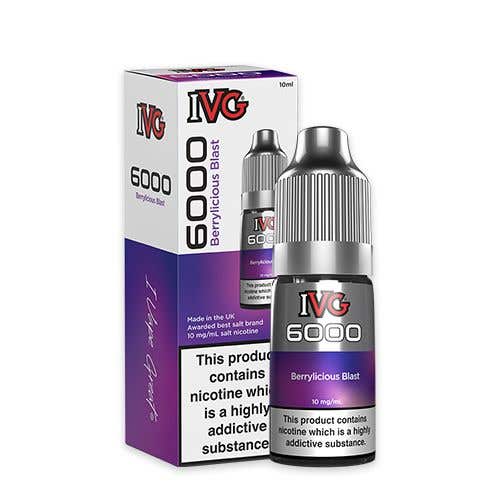 IVG 6000 Nic Salt 10ml Bottle Box of 10 - Mcr Vape Distro