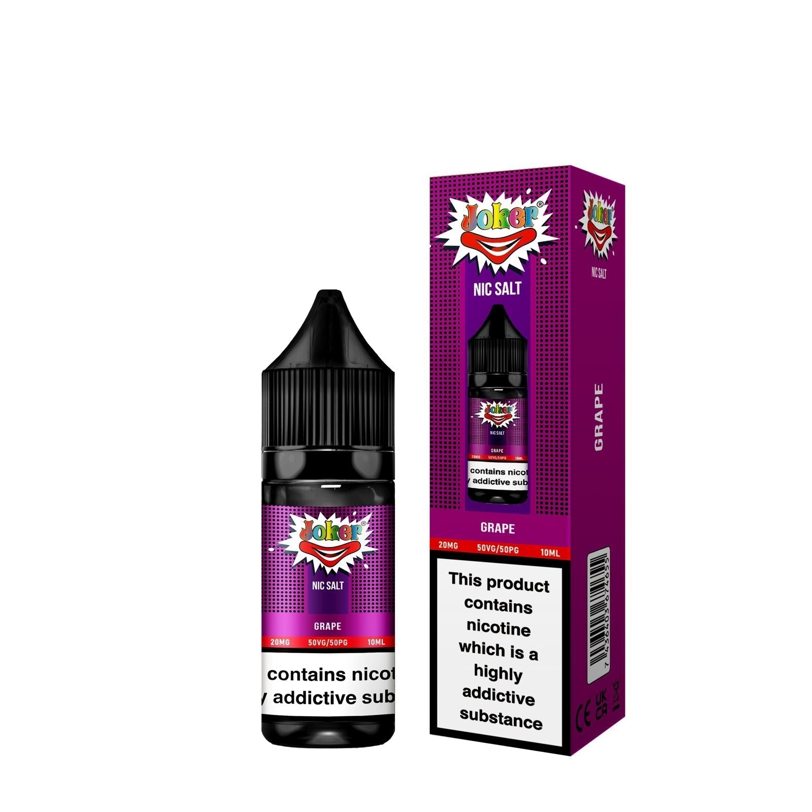 Joker Nic Salt 10ml E-liquids - Box of 10 - Vaperdeals