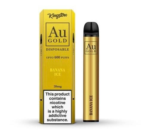 Kingston Au Gold 600 Puffs Disposable Vape Pod (Box of 10) - Vaperdeals