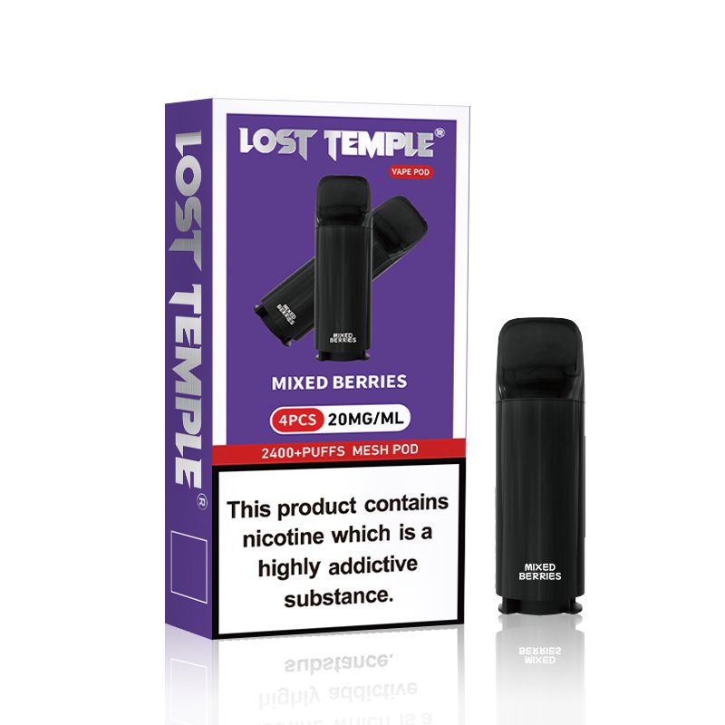 Lost Temple 2400 Puffs Pre-filled Pods - Pack of 4 - Vaperdeals