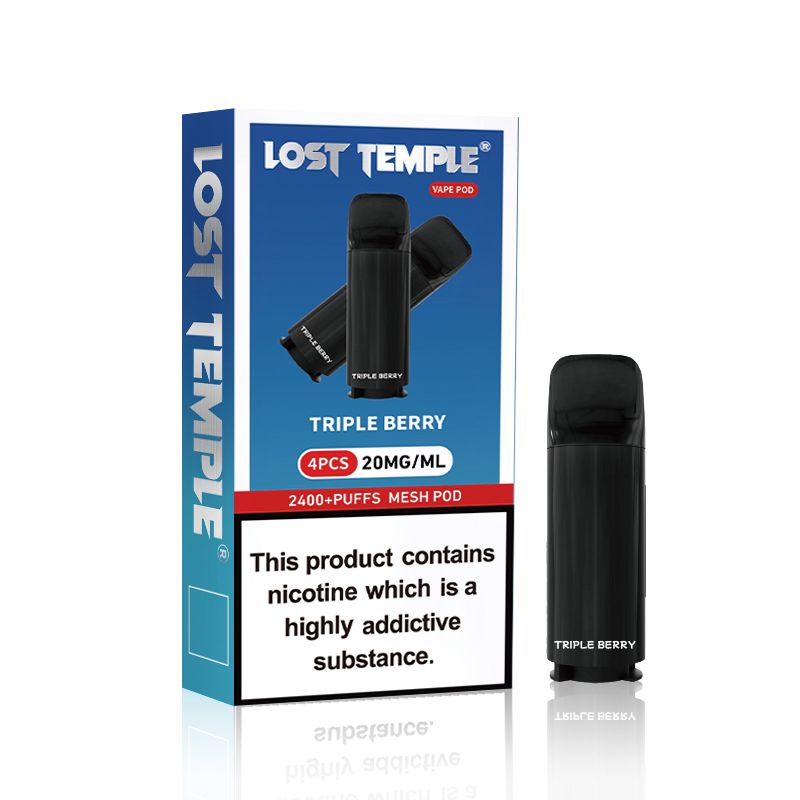 Lost Temple 2400 Puffs Pre-filled Pods - Pack of 4 - Vaperdeals