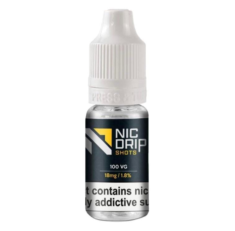 NIC DRIP - 100VG - 18MG - NICOTINE SHOT - Vaperdeals