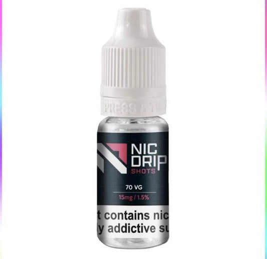 NIC DRIP - 70VG - 15MG - NICOTINE SHOT - Vaperdeals