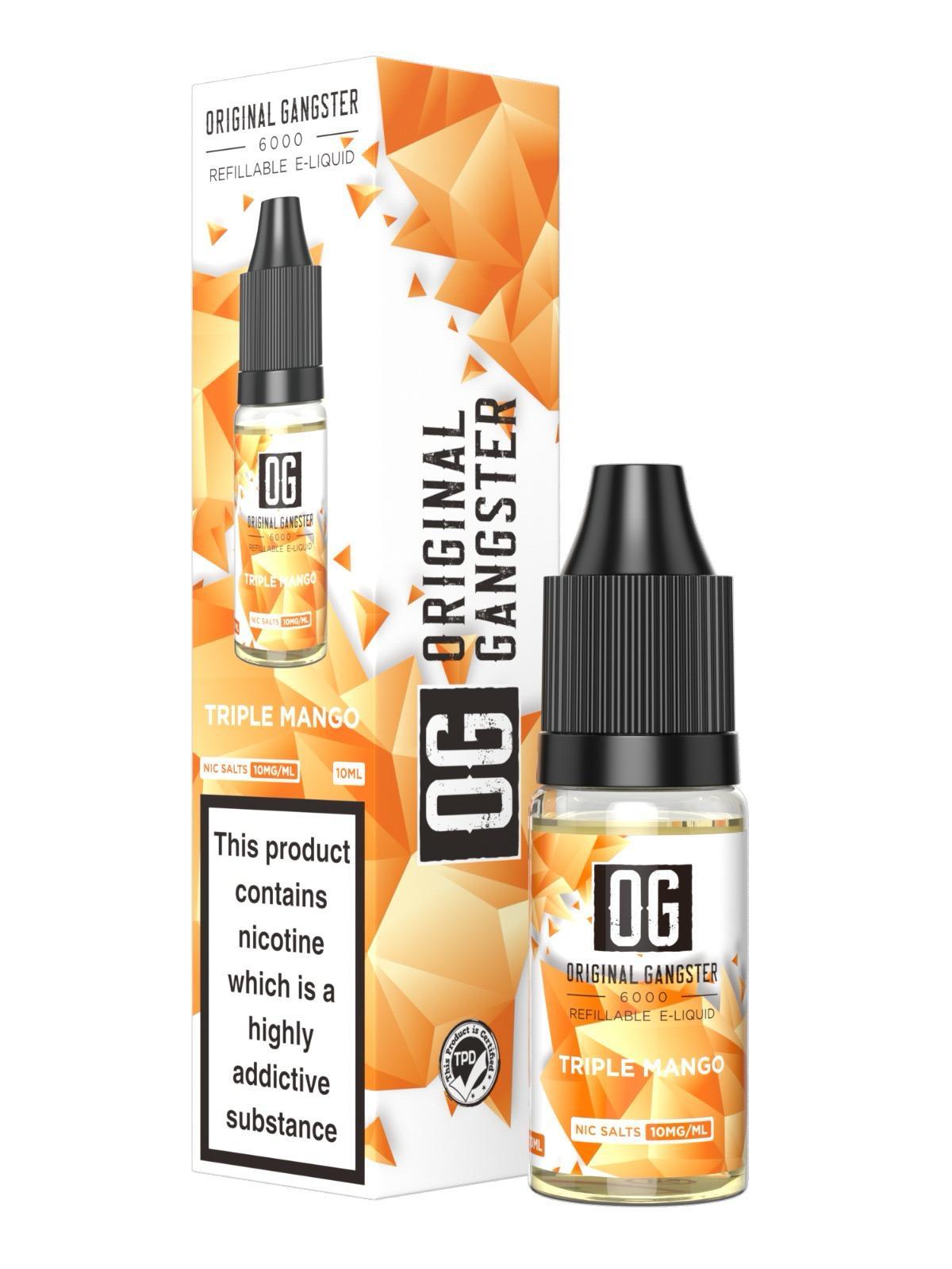 OG Original Gangster 6000 Salt 10ml ( Box of 10 ) - Vaperdeals