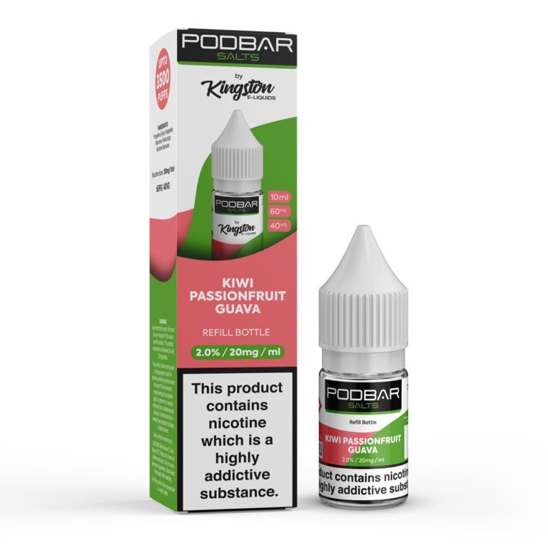 Podbar Salt 10ml E-liquids - Box of 10 - Vaperdeals