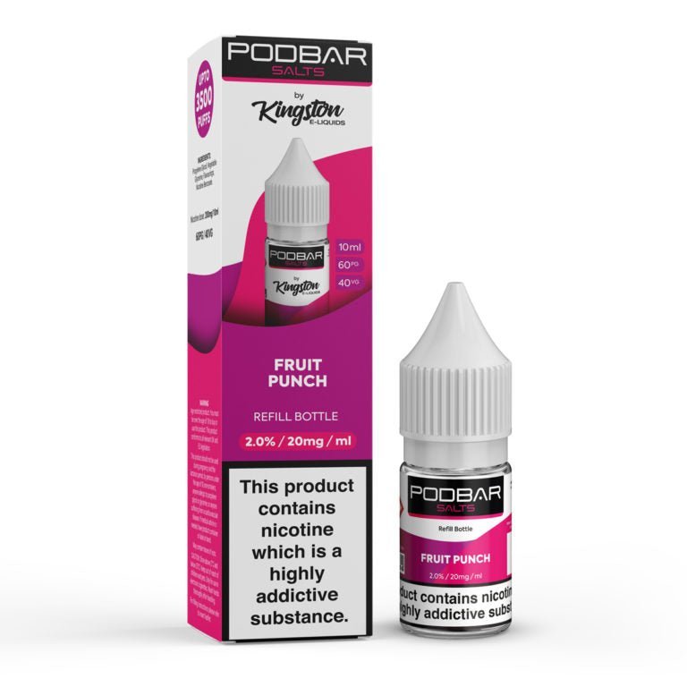 Podbar Salt 10ml E-liquids - Box of 10 - Vaperdeals