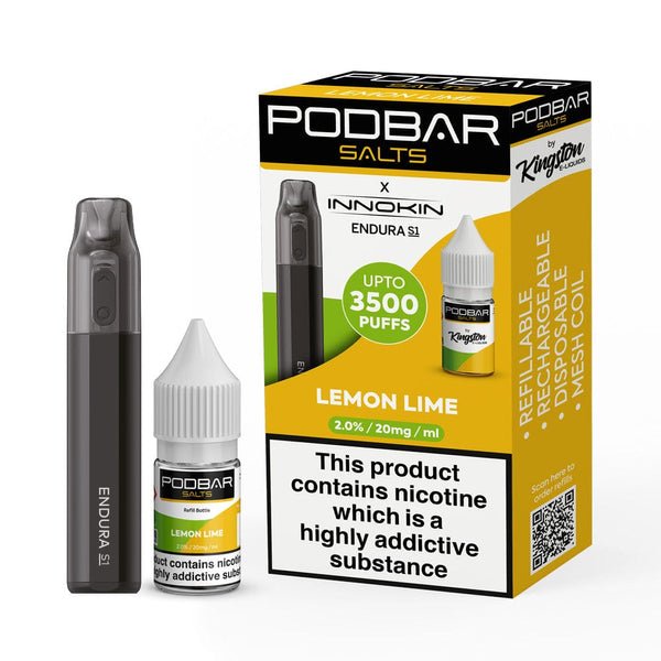 Podbar Salts + Innokin Endura S1 Pod kit- Twin Pack - Vaperdeals