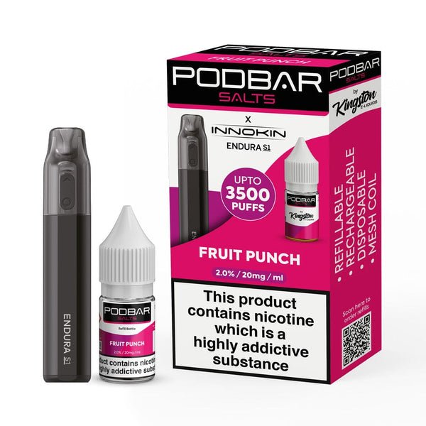 Podbar Salts + Innokin Endura S1 Pod kit- Twin Pack - Vaperdeals