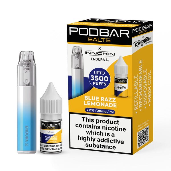 Podbar Salts + Innokin Endura S1 Pod kit- Twin Pack - Vaperdeals