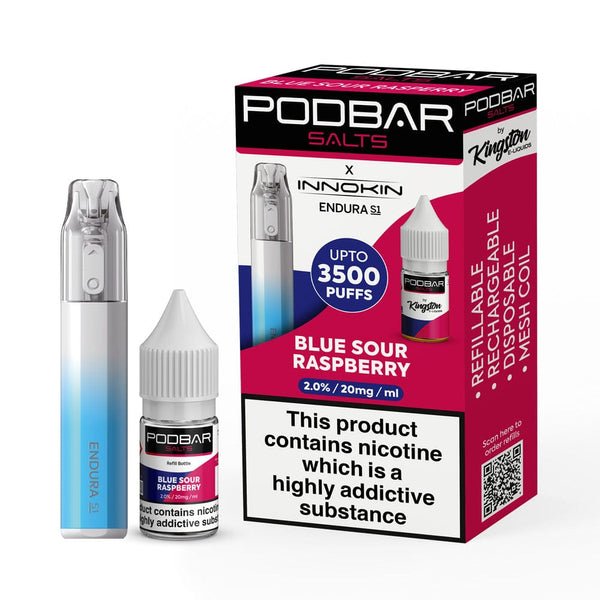 Podbar Salts + Innokin Endura S1 Pod kit- Twin Pack - Vaperdeals