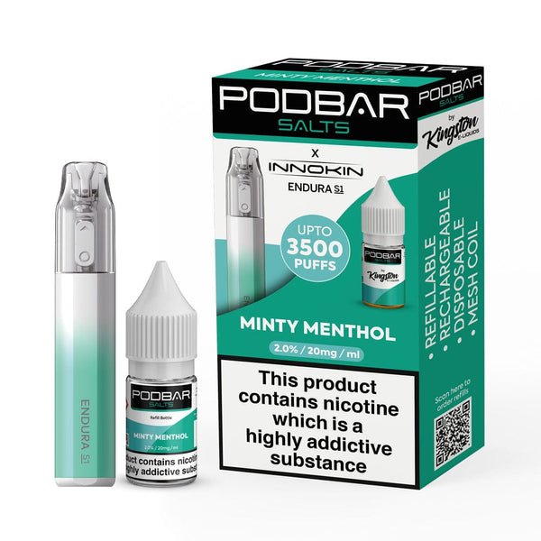 Podbar Salts + Innokin Endura S1 Pod kit- Twin Pack - Vaperdeals