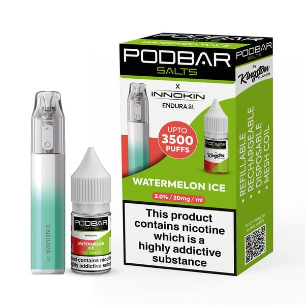 Podbar Salts + Innokin Endura S1 Pod kit- Twin Pack - Vaperdeals