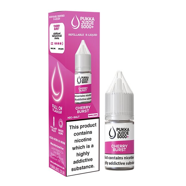 Pukka Juice 5000+ Nic Salts 10ml - Box of 10 - Vaperdeals