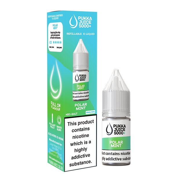 Pukka Juice 5000+ Nic Salts 10ml - Box of 10 - Vaperdeals