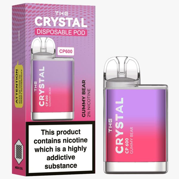 The Crystal CP600 Disposable Vape Puff Mini Pod Box of 10 - Vaperdeals