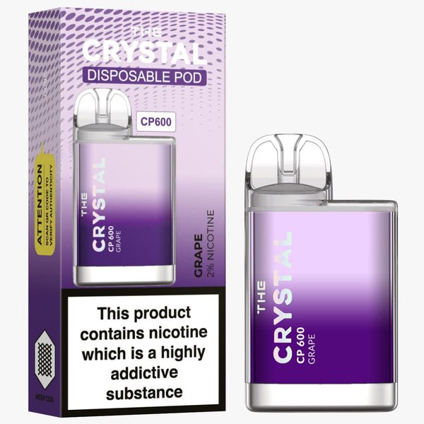 The Crystal CP600 Disposable Vape Puff Mini Pod Box of 10 - Vaperdeals