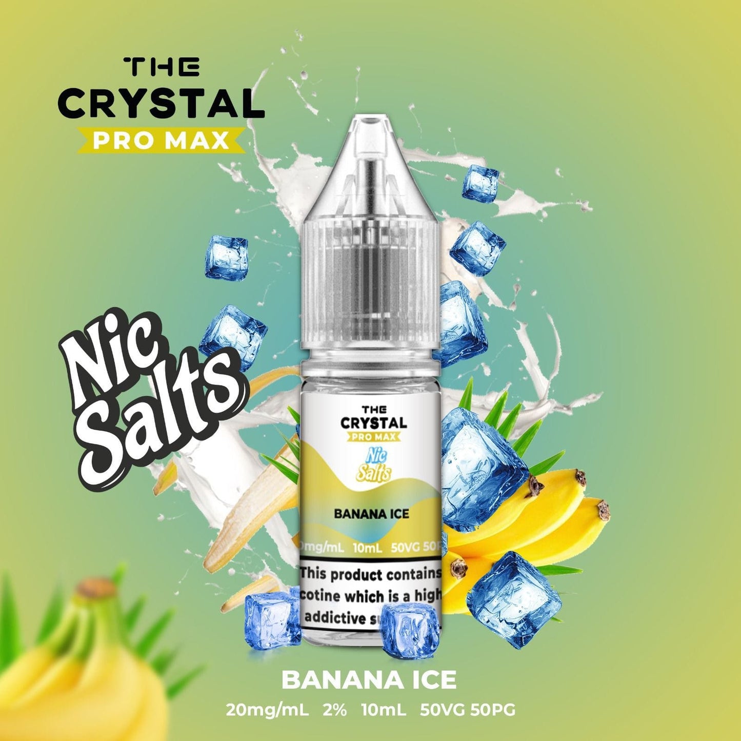 The Crystal Pro Max Vape Nic Salts 10ml - Box of 10 - Vaperdeals